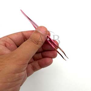 แหนบแยกขนตาแบบ Z สำหรับต่อขนตา ทำจากสแตนเลส น้ำหนักเบา จับแน่น งอได้ - Product Image 6