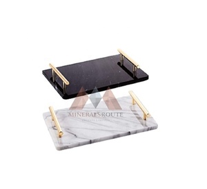 Bandeja de Ónix Personalizada OEM ODM a Precio de Fábrica, Forma Geométrica Blanca y Negra, Arte Popular, Certificación ISO9001, Superventas - Product Image 3