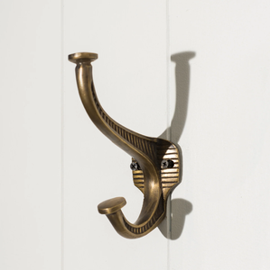 Brass Hook Hanger and Bag Hanger Interiors Classic Design Eco-Friendly Brass Key Holder Hooks With Sturdy Mounting Options Hook - Product Image 1