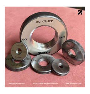 مقياس حلقي للخيوط TPI 27-11 BSP | مقياس حلقي من نوع GO NOGO بنظام BSPP وBSPT، يتوفر بأحجام من 1/16 إلى 12 بوصة، بدوران يميني ويساري، من الفئة A والفئة B. - Product Image 5