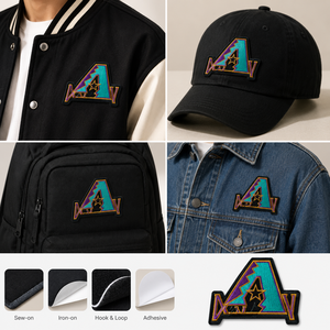 Patch moral brodé auto-agrippant thermocollant rond pour sac à dos, casquette, gilet, veste, vêtements – Vente en gros, direct usine - Product Image 3