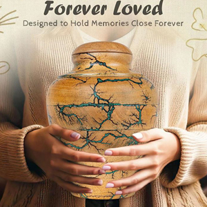 Premium Walnut Wood Cremation Urn Decorative Wooden Memorial Urn Box by AYAANS - Product Image 6