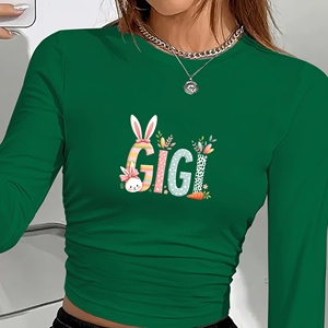GIGI en grandes lettres ludiques chemise à manches longues pour femmes - Product Image 3