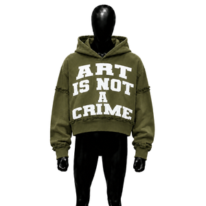 Sudadera con Capucha Oversize OLIVE de Moda Urbana Clásica, Estilo Relajado, Ropa Urbana Cómoda para Invierno, Diseño Minimalista con Arte Icónico, Talla L - Product Image 1