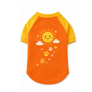 เสื้อยืดลายหน้าแมวน่ารัก สีเทาขาว แขนเสื้อแบบแร็กแลน ลายอุ้งเท้ารูปหัวใจ เสื้อผ้าสำหรับสุนัขและแมวสำหรับผู้ใหญ่ แบบ unisex - Product Image 6