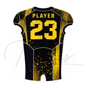 เสื้อฟุตบอลอเมริกันคุณภาพสูงแบบยูนิเซ็กซ์ เนื้อผ้าระบายอากาศได้ดี ไซส์ใหญ่ พิมพ์ลาย แขนสั้น ปรับแต่งได้ ขายส่ง - Product Image 6