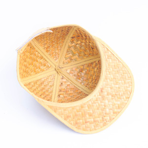 Gorra de béisbol hecha a mano – Hecha de hierba de caña natural, estilo moderno con cierre a presión - Product Image 4