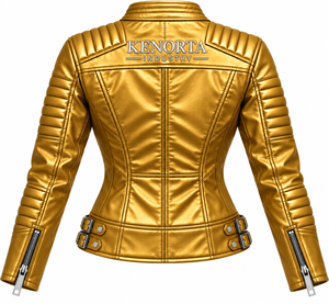 Blouson de moto unisexe en cuir véritable, décontracté, zippé, col rond, manches longues, coupe ample, vêtement d'extérieur printemps, coupe-vent et imperméable, OEM - Product Image 4