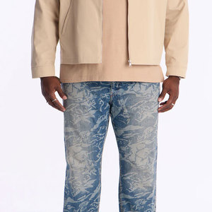 Jeans para Hombre, Corte Regular, Jeans Negros Ajustados, Pantalones de Mezclilla Rectos para Hombre, Casuales, con Logotipo y Diseño Personalizados, Precio Bajo - Product Image 2