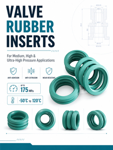 แผ่นรองปั๊มวาล์วแบบยืดหยุ่น Coreseal Durable U207 สำหรับงานหนัก พร้อมแผ่นยางอีลาสโตเมอร์ที่ทนทาน - Product Image 6