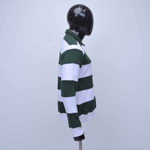 Polo de rugby haut de gamme pour hommes, logo brodé en chenille personnalisé sur la manche, tissu durable, uniforme de sport, maillot - Product Image 3