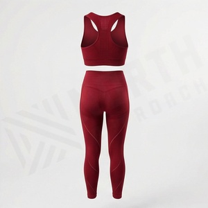 Latest Design Womens Yoga Set Solid Customized Color Gym Fitness Activewear Wholesale Workout Clothing <b>Low</b> MOQ Picks - Product Image 2