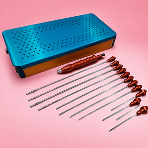 Ensemble de greffe de graisse par liposuccion de qualité supérieure, greffe de ventre, avec boîte en aluminium - Product Image 1