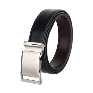 Genuine Leather Casual <b>Belt</b> With Double Prong Iron Buckle Solid Tan Color Durable Cow Hide Men's <b>Belt</b> - Product Image 1