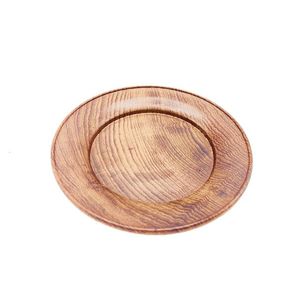 Eco Friendly Wooden Round <b>Plate</b> Handmade Decorative Serving Tray for Kitchen Dining Table Restaurant Cafe Catering and Home - Product Image 6
