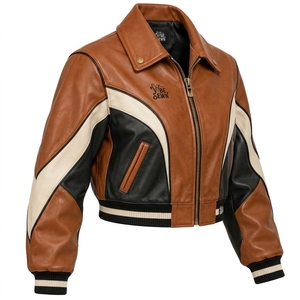 Chaqueta de Cuero para Mujer, Estilo Motero Personalizada, Material de Cuero Resistente, Cierre de Cremallera Metálica, Ajuste Cómodo, Prenda de Moda OEM - Product Image 5