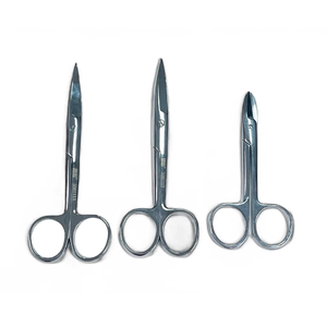 Tijeras Quirúrgicas Premium - Tijeras de Corte Médico Reutilizables de Acero Inoxidable, Afiladas/Planas, Rectas y Curvas - Product Image 1