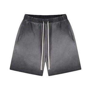 Pantalones Cortos Unisex de Algodón Pesado para Verano, Ropa de Calle Transpirable con Lavado Ácido, Desgastado por el Sol, Logo Personalizable en Blanco, 2026 - Product Image 1
