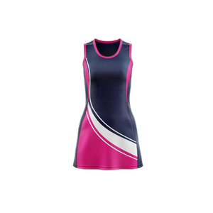 High Quality Anti-Bacterial Nylon Unisex Adult Netball Uniform Design Heat-Transfer Printed <b>Custom</b> Team Name Player Name <b>Dress</b> - Product Image 1