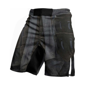 Shorts de MMA Lisos al por Mayor, Elásticos, Transpirables, de Poliéster y Spandex, Cómodos, Personalizables - Product Image 1