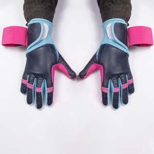 Gants de frappe en cuir rose avec fermeture auto-agrippante en mesh respirant, unisexes, adultes, gants de frappe de baseball en cuir de qualité supérieure - Product Image 5