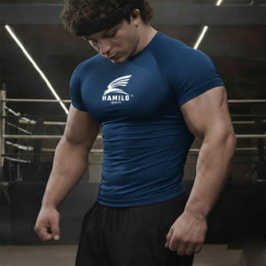 Haut de compression pour homme à manches longues en Spandex imprimé par sublimation, séchage rapide, couche de base sportive, course à pied, anti-UV - Product Image 6