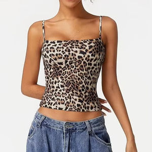 Camiseta sin mangas de verano para mujer, corte ajustado, elegante, transpirable, ecológica, de algodón y elastano, tejido de punto, color liso, informal, con espalda descubierta. - Product Image 3