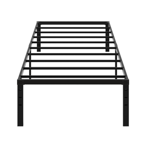 Struttura Letto Singolo in Metallo Nero da 14 Pollici, Base Semplice in Acciaio Inossidabile, Pieghevole e Richiudibile - Product Image 2