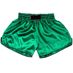 Shorts de Muay Thai de qualité supérieure fabriqués au Pakistan, style tendance, taille élastique, satin/nylon/polyester, écologiques et respirants - Product Image 6