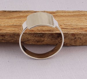 Anillo con Nombre Personalizado, Plata de Ley 925, Joyería, Placa con Nombre Hecha a Mano, Anillo con Letra para Mujer, Regalo de Cumpleaños Único - Product Image 6