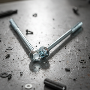 Vis à tête hexagonale métrique en acier au carbone zingué à haute résistance classe 4.8 et 6.8, filetage partiel, M6-M12, marque PDC, modèle 13 - Product Image 1