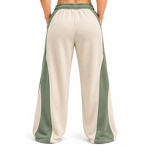 Pantalones Anchos de Forro Polar Suave para Mujer, Pantalones de Invierno, Fabricante Personalizado, Venta al por Mayor, OEM, ODM, Marca Privada, Ropa Urbana - Product Image 2