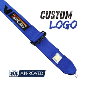 Cinturón de Seguridad Profesional de Poliéster de 3 Pulgadas y 6 Puntos con Bloqueo de Cojín para Automóviles de Carreras, Homologado por la FIA - Product Image 4