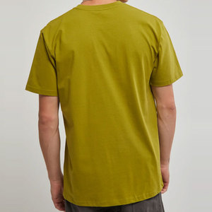 Shoulder New Design Men's High Street Style Breathable Quick Dry Regular Fit 100% Cotton Short Sleeve O-Neck Solid <b>Canvas</b> Shirt - Product Image 2