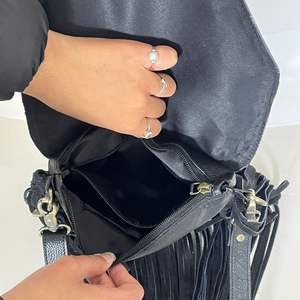 Stylish Product New Designer Hand Tooled Cow Leather Women's Fringe Bag & Hand Tooled Cowhide Leather Clutch Ladies 2 Pieces Set - Product Image 6