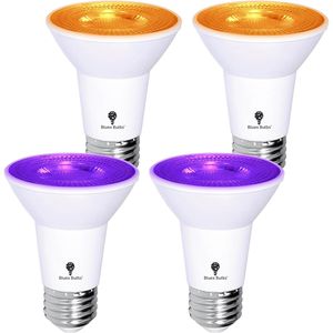 Lampadina LED PAR20 Dimmerabile 8W (Equivalente a 65 Watt) Luce Viola Arancione per Decorazioni Festa Attacco E26 - Product Image 1