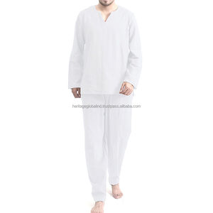 Venta al por mayor de ropa de dormir de satén liso Tallas grandes Lounge Home Wear con bolsillos Pijamas de seda de dos piezas para hombre Ropa de dormir sexy para hombre - Product Image 2