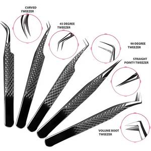 แหนบต่อขนตา Morje Surgical Rainbow สแตนเลสสตีล ขนาด 10 มม. ปลายเรียบสำหรับต่อขนตา - Product Image 4