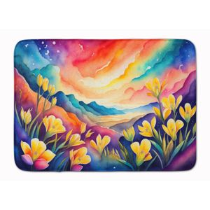 Alfombrilla de cocina de espuma viscoelástica Freesia, cojín antifatiga lavable a máquina, alfombra de baño cómoda, función de memoria de Color para uso doméstico - Product Image 1