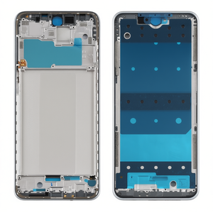 Cornice anteriore argentata per Xiaomi Redmi Note 9S Note 9 Pro con cuscinetti adesivi per la sostituzione dello schermo - Product Image 2