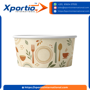 Bol à salade en papier kraft biodégradable de 250 ml, imprimé sur mesure, écologique, avec ou sans couvercle, idéal pour les fêtes et les voyages – Vente chaude - Product Image 4