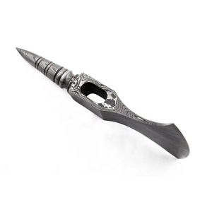 ขวานเหล็กดามัสกัสคุณภาพพรีเมียมลายบิดเกลียว งานแฮนด์เมด Jexmoo พร้อมปลอกหนัง ของขวัญสำหรับคุณพ่อสำหรับกิจกรรมกลางแจ้ง - Product Image 2