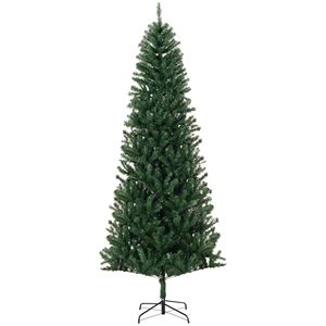 Albero di Natale Artificiale Slim Fir Non Illuminato, Alto 2,4 m con 1168 Punte e Rami Verdi Realistici - Product Image 1