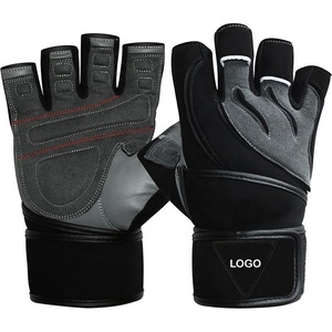 Guantes de Gimnasio para Levantamiento de Pesas, Unisex, de PU, Medios Dedos, con Logotipo y Colores Personalizados, los Más Vendidos del Invierno - Product Image 3