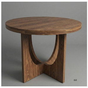 Modern <b>Foldable</b> European Design Round Mango Wood Dining <b>Table</b> Farmhouse Villa Dining Room Furniture Set - Product Image 5