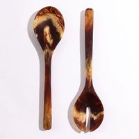 Ensemble de cuillères à salade en résine écologique au design tendance, lavable au lave-vaisselle, pour usage domestique et hôtelier, vente directe d'usine Handicraft Hub
