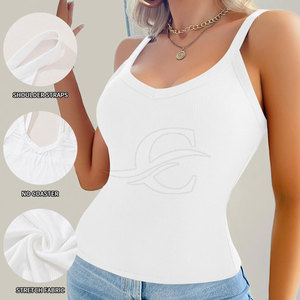 Factory Direct Sales Women's Breathable Tank <b>Top</b> with Front Logo-High Quality for Gym Exercise Fitness - Product Image 2