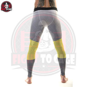 Leggings de Compresión para Gimnasio, Fitness y MMA para Hombre, Transpirables, de Secado Rápido, Mezcla de Poliéster/Spandex, Leggings Largos - Product Image 2