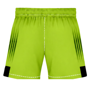 ชุดรักบี้สีเขียวมะนาว-ดำ เสื้อเจอร์ซีย์คอกลมแขนสั้นพร้อมกางเกงขาสั้นเข้าชุด ระบายอากาศได้ดี เหมาะสำหรับการฝึกซ้อมและการเล่นกีฬา - Product Image 6