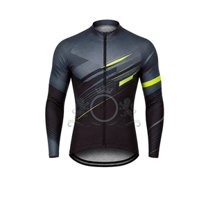 Conjunto de Jersey de Ciclismo para Hombre, Manga Larga, Amarillo y Negro, Secado Rápido, Transpirable, Ropa para Bicicleta de Carretera - Product Image 6